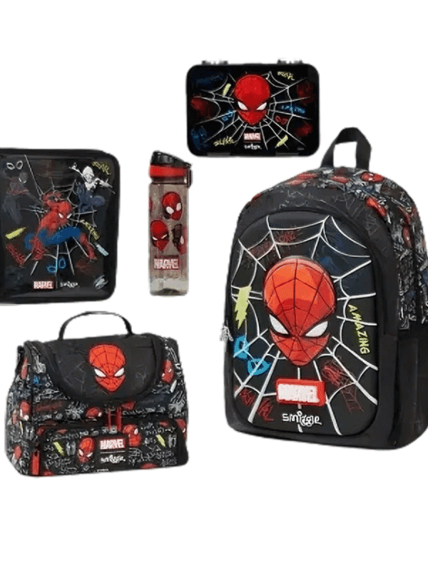 Smiggle Marvel Spider-Man School Set – Backpack, Lunch Bag, Wallet & Stationery Gifts for Kids