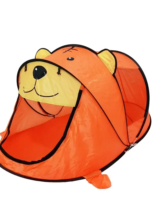 Kids Pop-Up Play Tent – Cartoon Tiger Design, Indoor/Outdoor Baby Ball Pit & Portable Playhouse for Toddlers