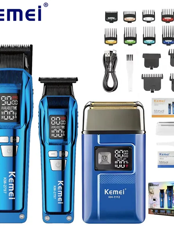 Rechargeable Electric Hair Clippers Set