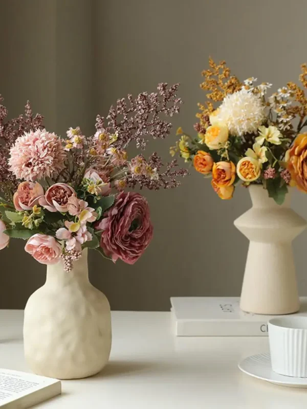 Elegant Silk Floral Bouquets Decor