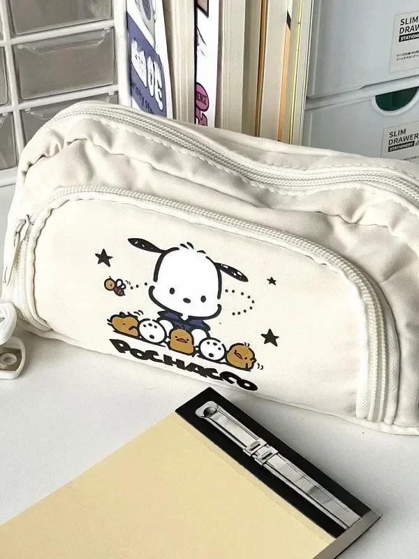 Pochacco Kawaii Pencil Case – Cute Anime Stationery Bag & Cosmetic Pouch for Students