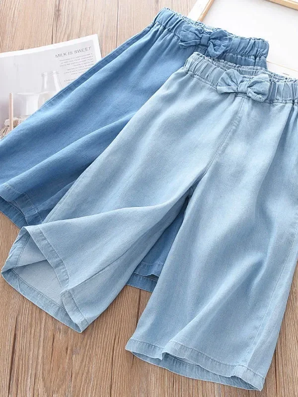 Children Trousers Wide Leg Pants for Summer
