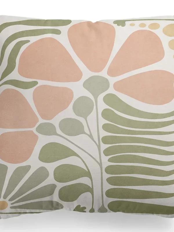 Floral print pillowcase