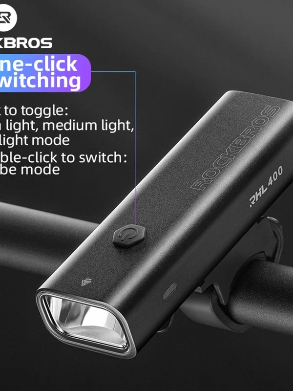 ROCKBROS Bicycle Light Type-C Charging Bike Light