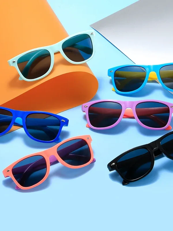 Kids’ UV-Resistant Colorful Sunglasses | Summer Sun Shades for Boys & Girls