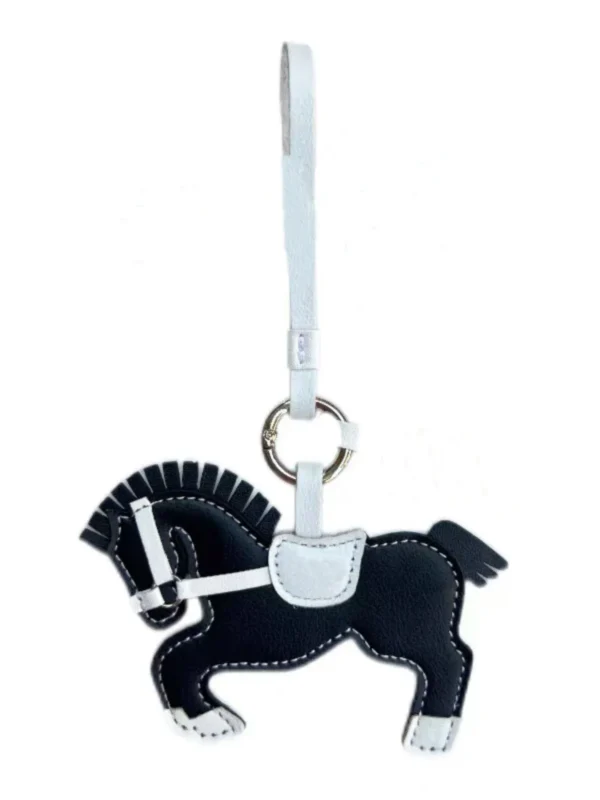 Handmade Sheepskin Horse Bag Charm – Keychain Pendant for Purses, Cars & Gifts