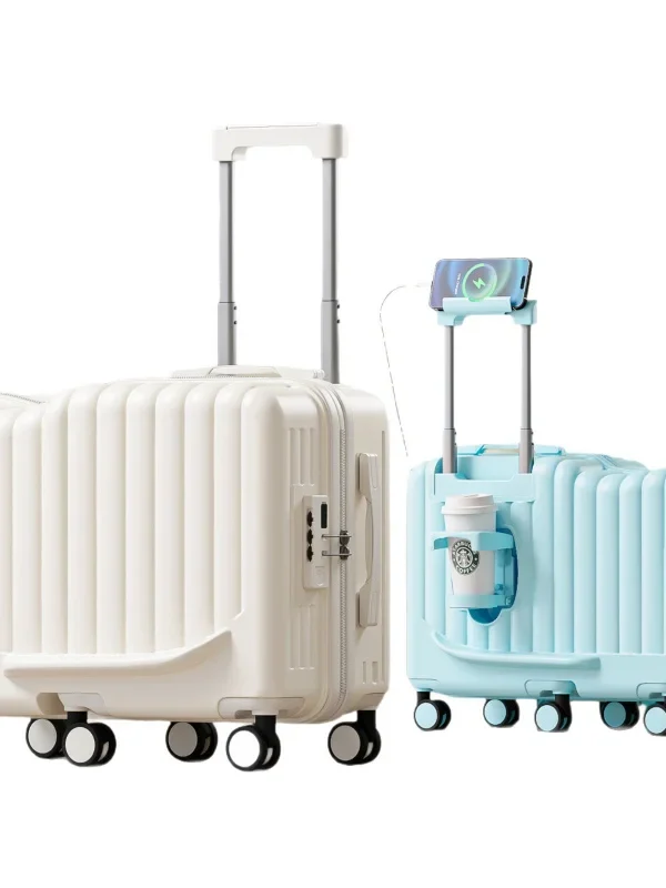 Kids Ride-On Rolling Suitcase – 20'' Carry-On Travel Luggage for Boys & Girls