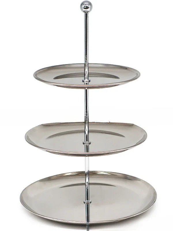 Stainless Steel Multi-Layer Organizer Tray – Non-Slip Display Stand for Jewelry, Keys, Cakes & Decor | Home & Store Counter Shelf