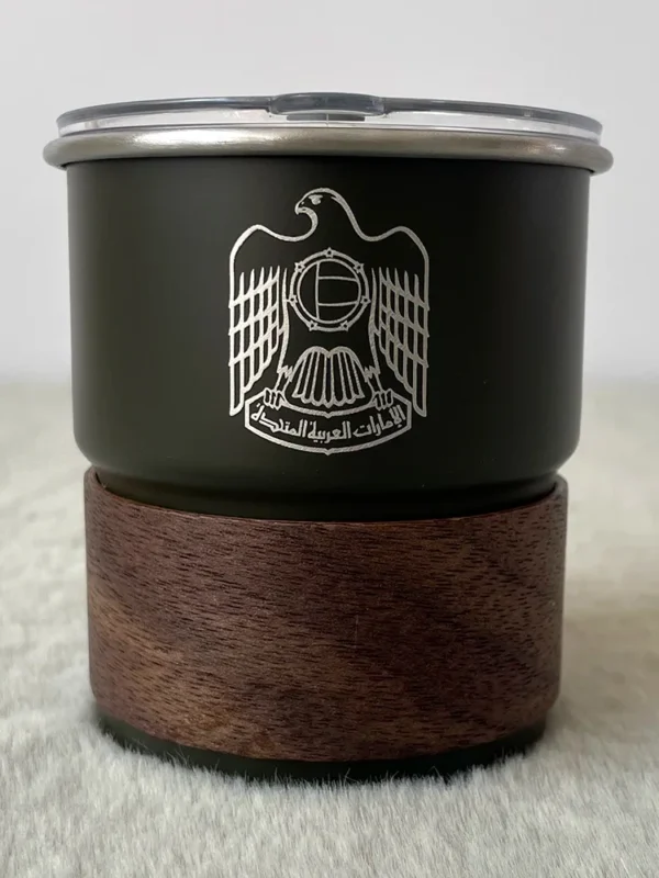 UAE Emblem Stainless Steel Coffee Cup 300ML – Outdoor Camping & Restaurant Mug Wholesale