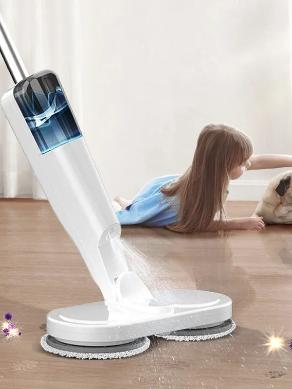 Wireless Electric Rotary Mop Cleaner: Fully Automatic 2-in-1