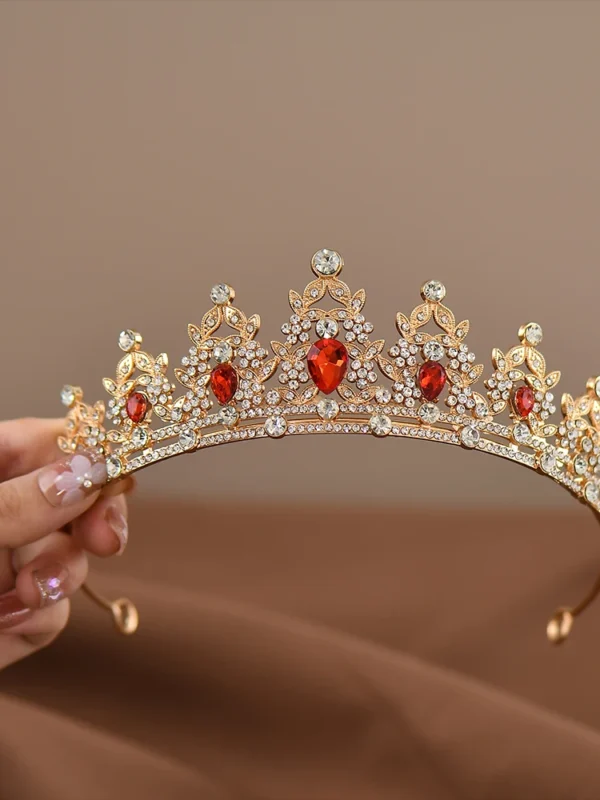 Girls' Crystal Princess Tiara – High-End Crown Headband for Birthday, Dance & Special Occasions | Elegant Kids Hair Accessory Gift