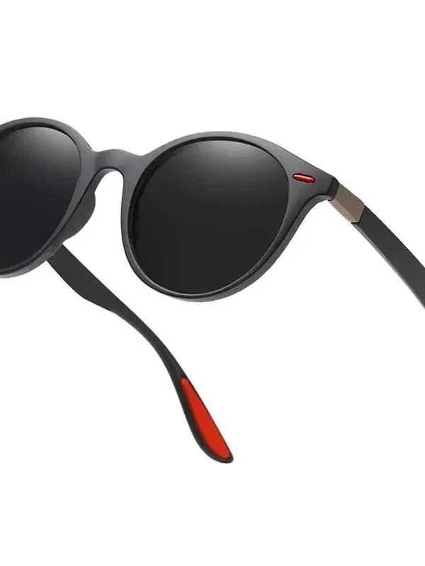 Fashion Round Men Polarized Sunglasses Women Vintage Plastic Sun Glasses For Male Anti Glare Driving Shades Eyewear UV400