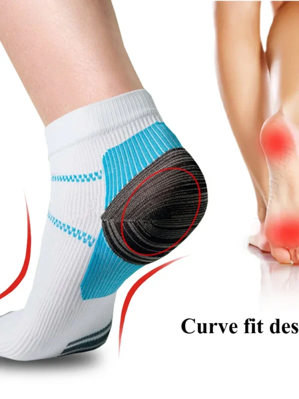 USHINE New Miracle Foot Compression Socks Anti-fatigue Plantar Fasciitis Heel Spurs Pain Sock Men Women Sports Socks Hot Sale