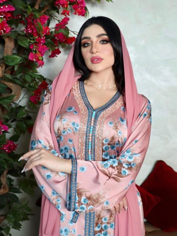 New Hot Diamond Muslim Print Dress