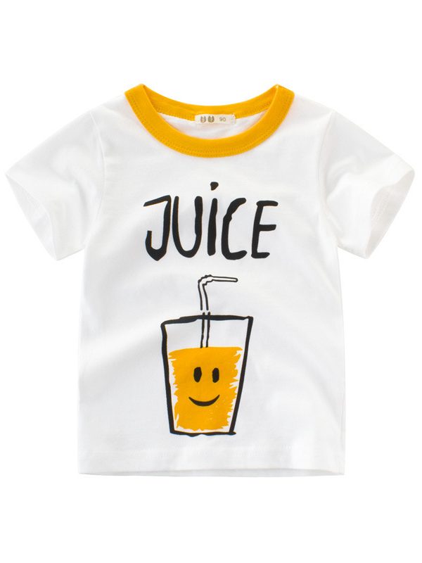 Children's clothing summer new boy short-sleeved t-shirt summer baby bottoming shirt children half sleeve ins