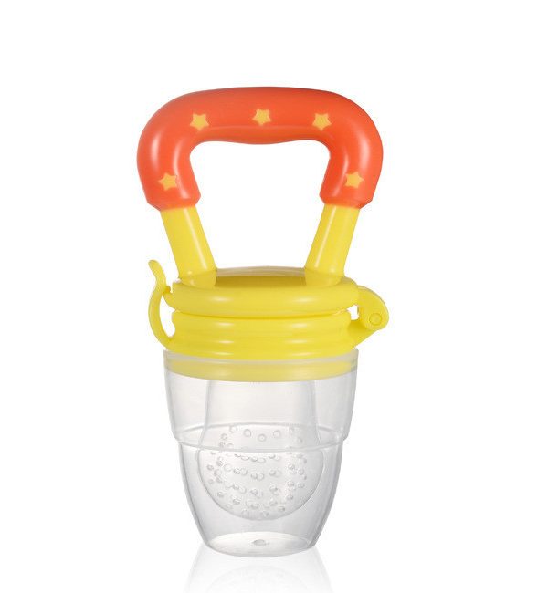 Baby Food Feeder with Pacifier Clip Holder Infant Baby Teether Fruit Feeder Pacifier Infant Food Pacifier Silicone Teething Toys