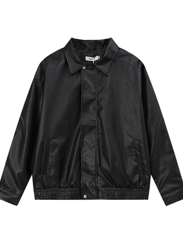 Punk Rock Motorcycle Leather Clothing For Men And Women Spring And Autumn