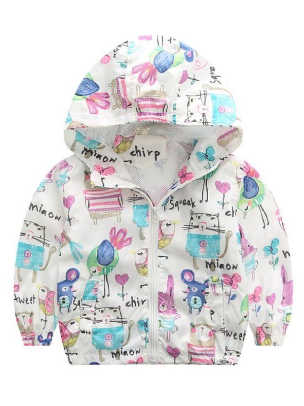Baby girl cartoon hoodie