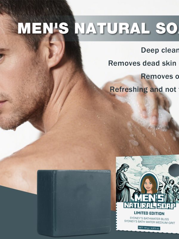 Men's Natural Soap Face Washing Bath Body Available Lasting Fragrance