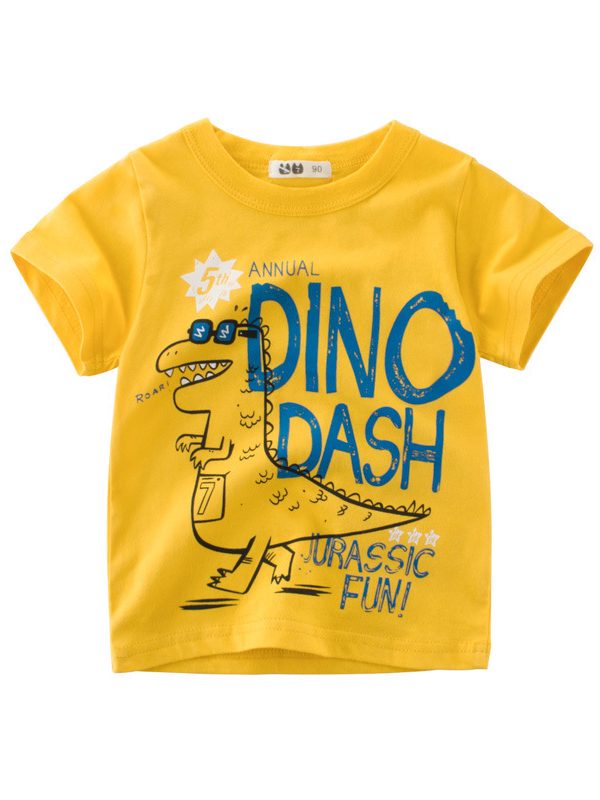 Children's wear, a new Korean version of children's wear for children in summer of , boy's T-shirt, baby's short-sleeved sweater for summer