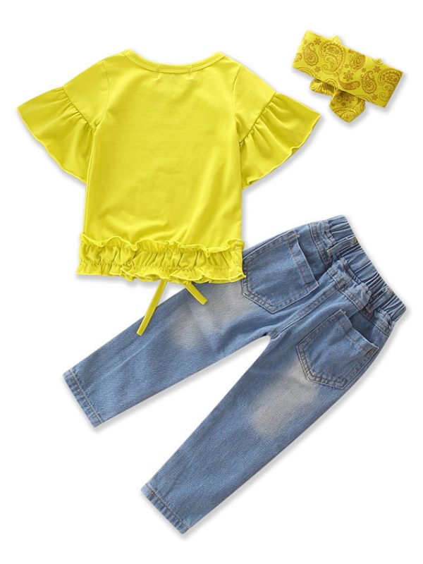 Ripped Jeans Girls Suit Women