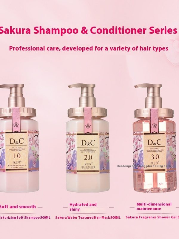 Sakura Shampoo Hair Conditioner Shower Gel Wash Nursing Suite