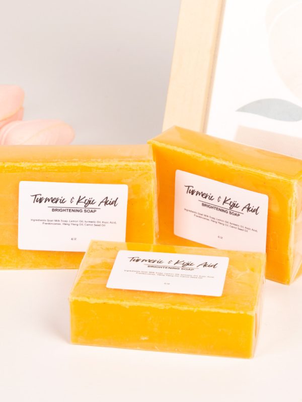 Lemon Turmeric and Kojic Acid Soap For All Skin Types - Radiant Radiant Skin Restorator For Deep Cleansing Natural Skincare