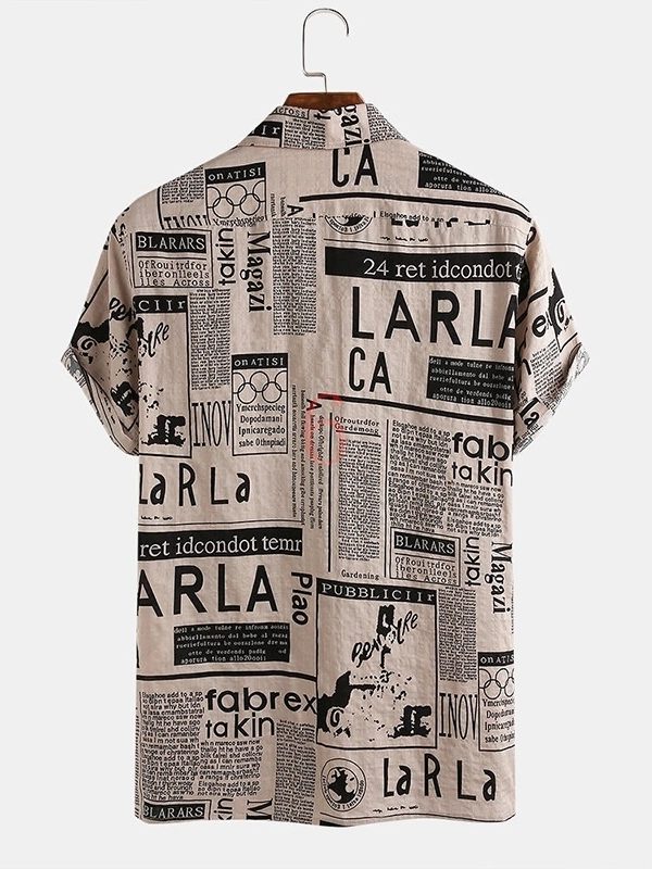 Casual Print Hawaiian Short Sleeve Shirt