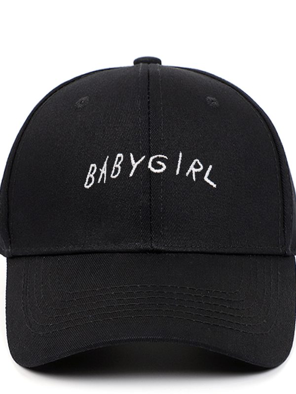 BABYGIRL Letter Embroidered Baseball Cap Spring New Product Cap Outdoor Sports Sun Visor