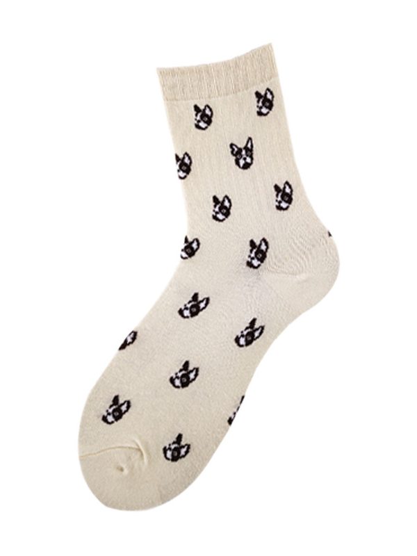 Socks For Men And Women, Dog Series Cartoon Personality Trendy Socks, Couple Mid-Tube Socks Wholesale