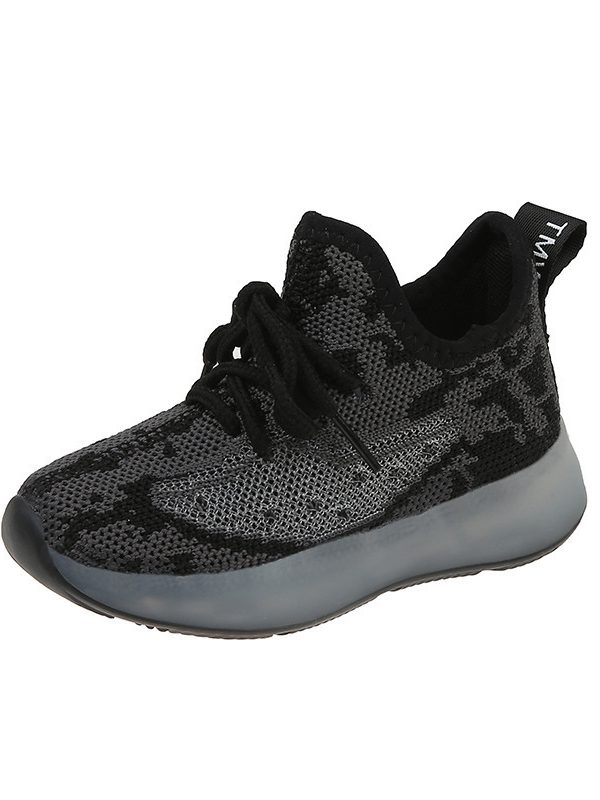 Neutral Flying Knit Sports Children's Sneakers