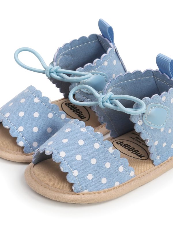 Dot Baby Sandals, Baby Shoes, Toddler Shoes, Women's Bowknot M2009
