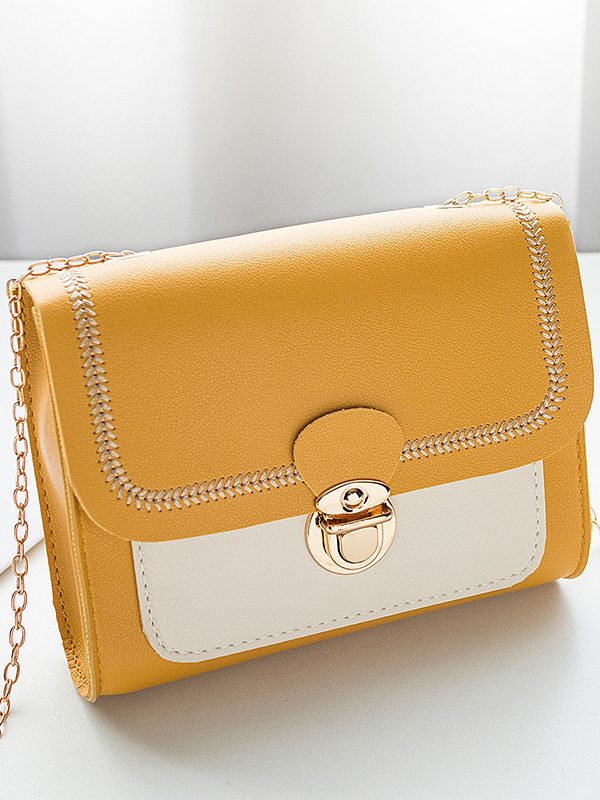 Shoulder Bag Contrast Color Crossbody Small Square Bag