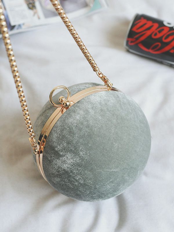 Foreign Trade All-Match Small Round Bag New Hand Bag Korean Fashion Trendy Chain Shoulder Bag Messenger Bag Female Bag