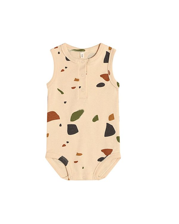 Baby Siamese Romper Sleeveless Vest Summer Bag Fart Clothes New Baby Cotton Triangle Climb For Men And Women