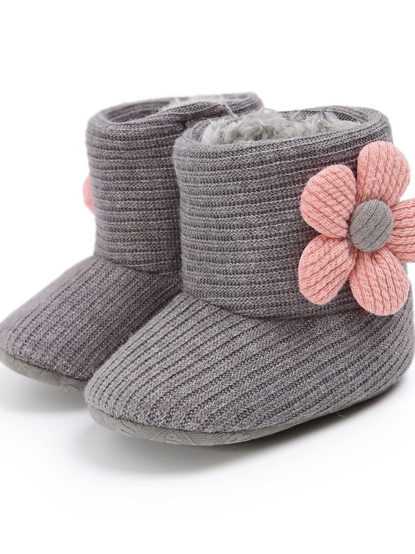 Sunflower Warm Boots Baby Shoes Baby Boots Cotton Boots Baby Choes Toddler Shoes