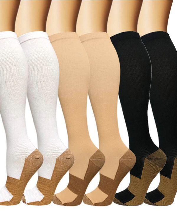 Copper Fiber Long Tube Compression Socks