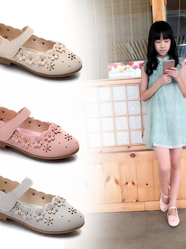 Girls flat princess shoes