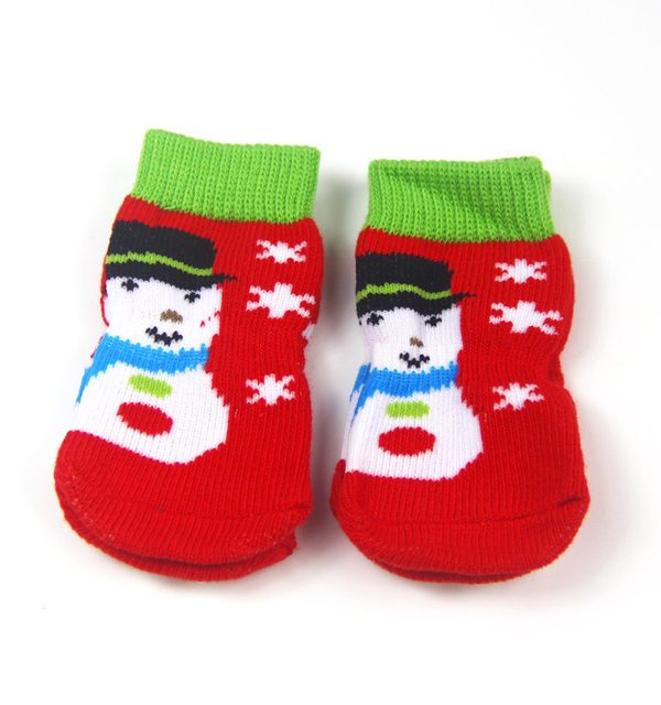Pet Christmas Socks Print Dog Socks
