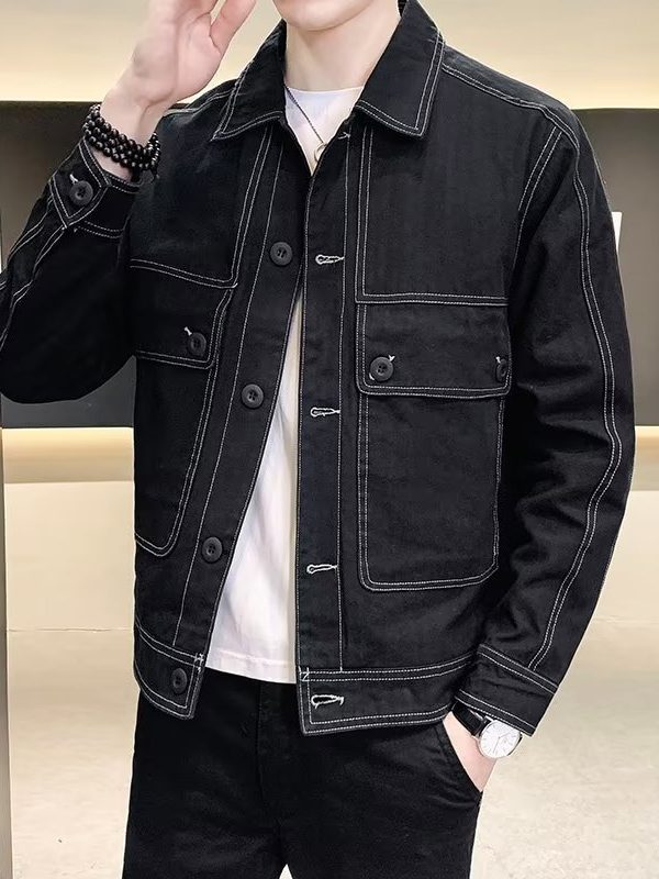 Workwear Loose Trendy Denim Men's Jacket