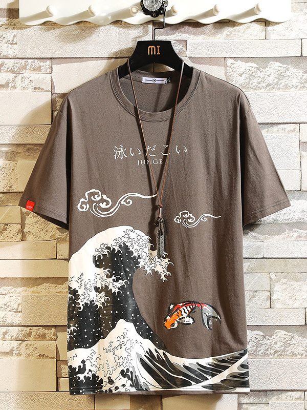 T-shirt men's short sleeve loose top
