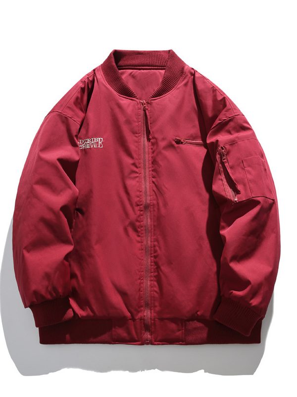 Fashion Brand Letter Embroidery Cotton Coat Jacket