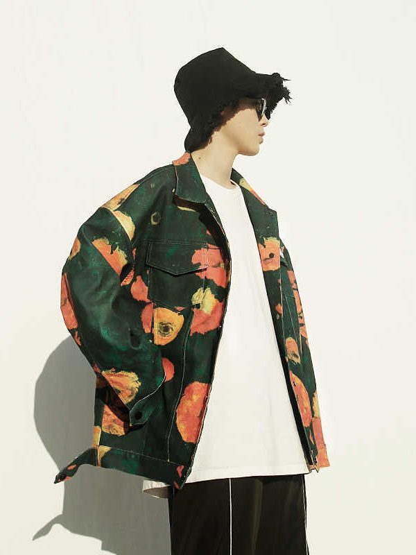 Couple Clothes Overalls Men's Denim Jacket