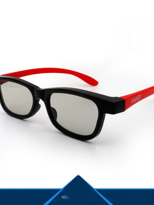 Cinema Sub-transparent Round Polarized Lens Stereo Glasses