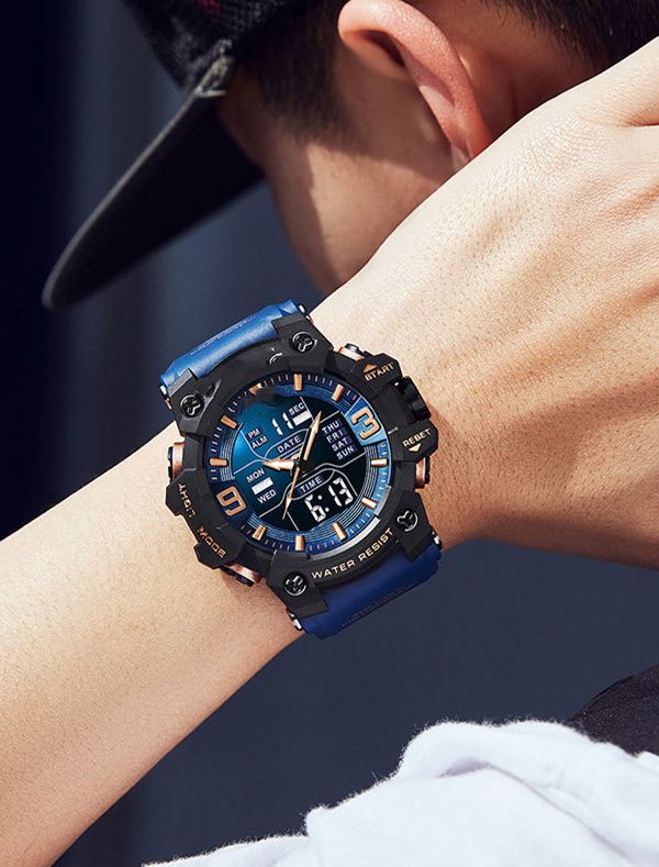 Men's Sports Waterproof Multifunctional Electronic Watch