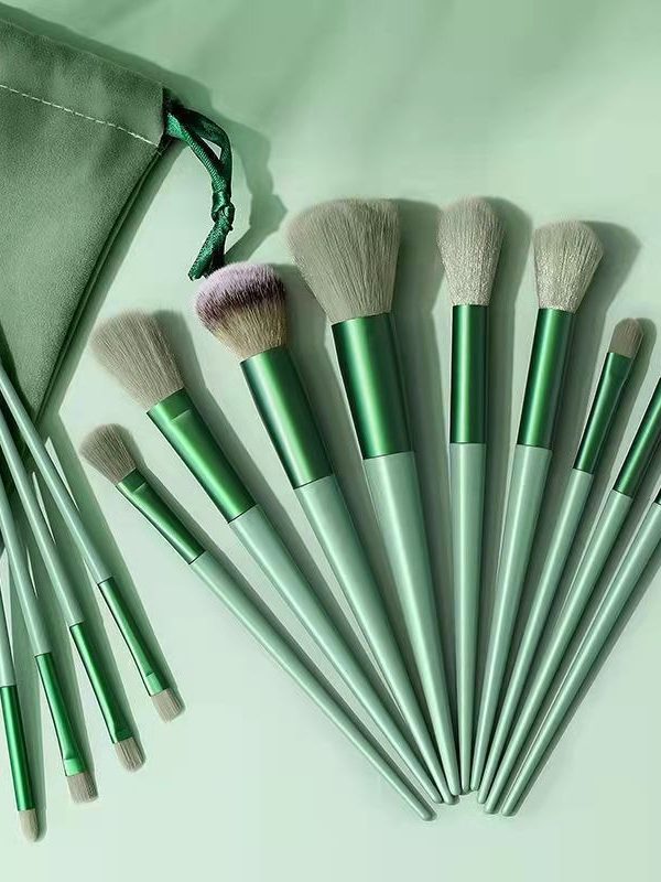 Cloth Bag Portable Soft Hair Makeup Brush Suit