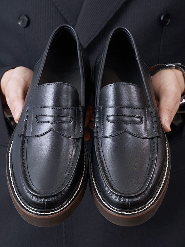 Comfortable Breathable Commuter Business Casual Leather Shoes Men