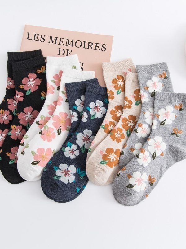 Breathable Sweet Women's Mid-calf Socks Casual Socks