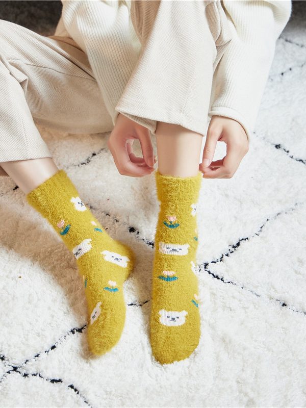 Mink Plush Thick Socks In Winter