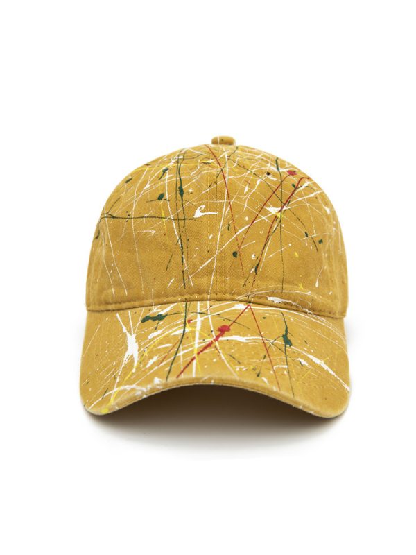 Hand-splashed Baseball With Curved Brim